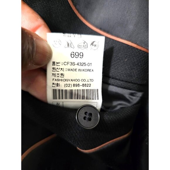 Charisma Cashmere Black Men Blazer Jacket Size 42R Two-Button Single-Breasted No - Picture 15 of 15